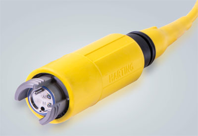 HARTING’s Expanded Beam Fibre Optic Cable Assemblies Weather Harshest Environments