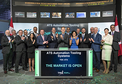 ATS Automation Tooling Systems Inc. Opens the Market