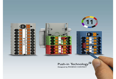 Potential Distribution with Push-in Connection: Space-saving and time-saving supply and distribution