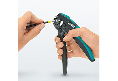 Crimping pliers with rotating die