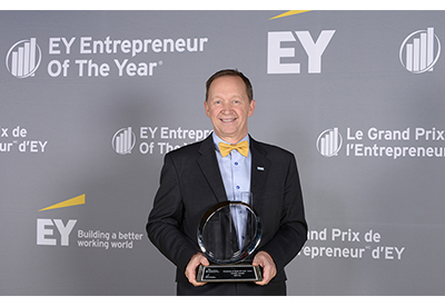 Germain Lamonde of EXFO has been named EY Entrepreneur Of The Year® 2018 Québec winner