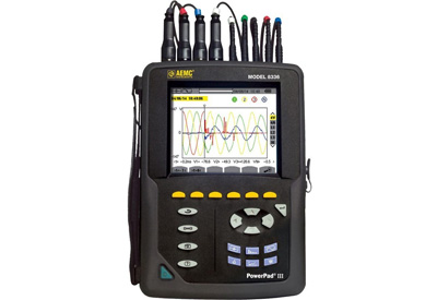 AEMC PowerPad III 8336 Power Quality Analyzer w/4 AmpFlex sensors