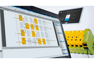 Configurable safe small control system PNOZmulti from Pilz new with application simulation