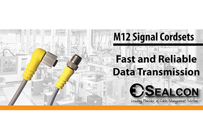 M12 Signal Cordsets For Automation and Manufacturing