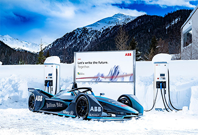Warm welcome for ABB Formula E in Davos