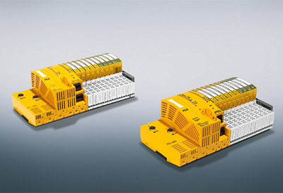 M12 interfaces for safe signal transfer from PILZ