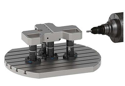 A modular system for manual workpiece direct clamping in a wide range of applications