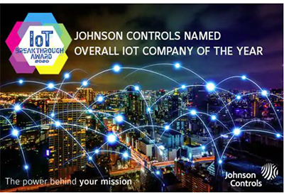 Johnson Controls named “Overall IoT Company of the Year” in 2020