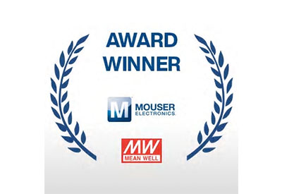 Mouser Electronics Named MEAN WELL Distributor of the Year