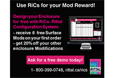 Use Rittal Configuration System to Design Your Enclosure….then Claim Your Mod Reward