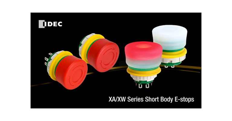 IDEC: Compact XA/XW Emergency Stop Switches Enable Improved Safety for Demanding Applications