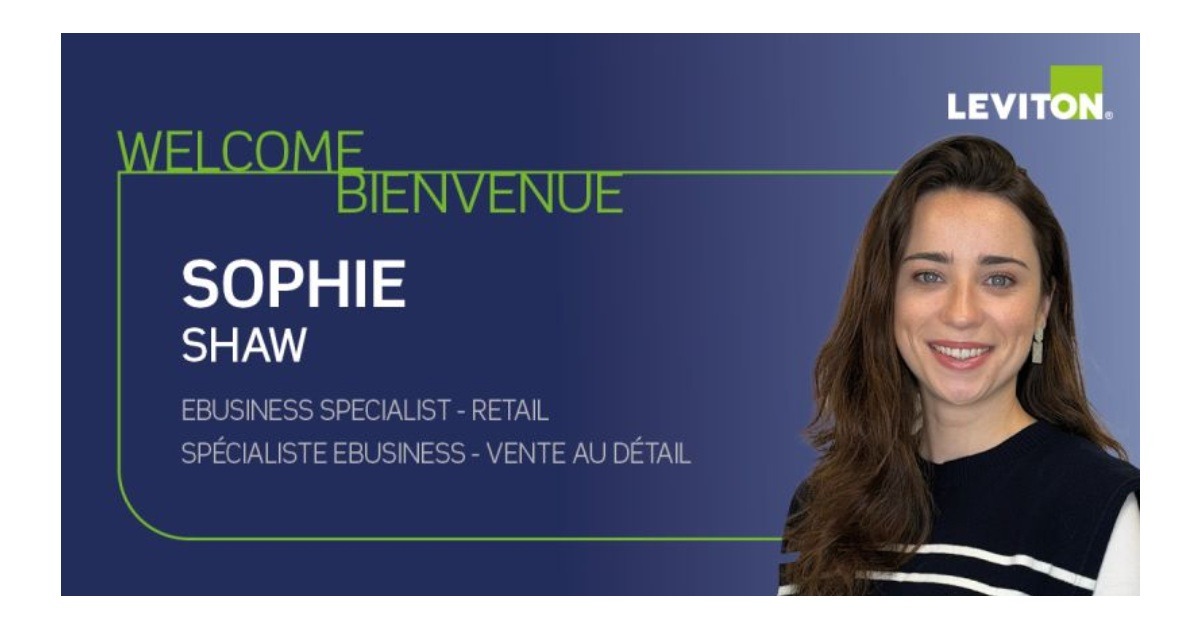 Leviton Announces Sophie Shaw as Their New eBusiness Specialist
