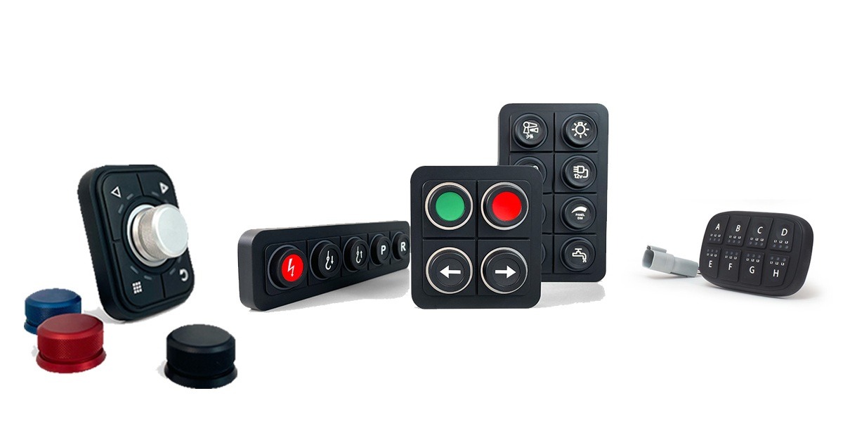 APEM Programmable Waterproof CANbus Keypads Provide Vehicle Control Flexibility