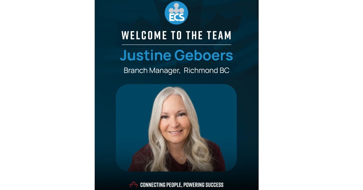 ECS Electrical Cable Supply Announces Justine Geboers as New Branch Manager in Richmond, B.C