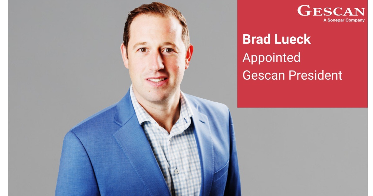 Sonepar Canada Is Pleased to Announce the Appointment of Brad Lueck as New President of Gescan