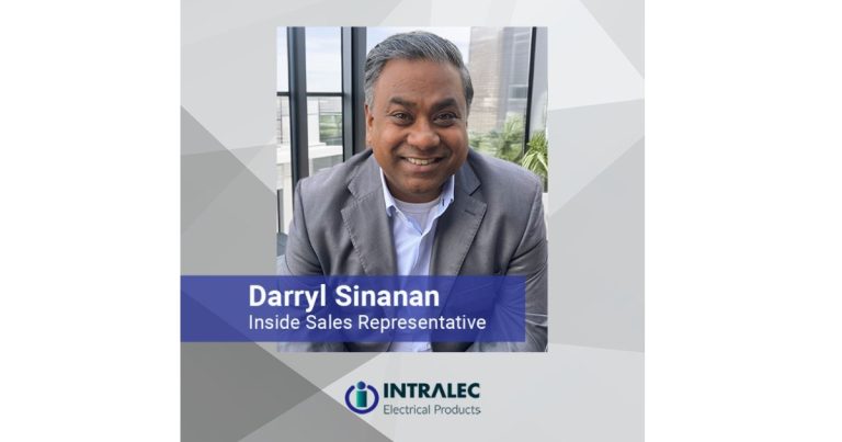 March 25, 2026 - Intralec Electrical Products Announces Darryl Sinanan as New Inside Sales Representative