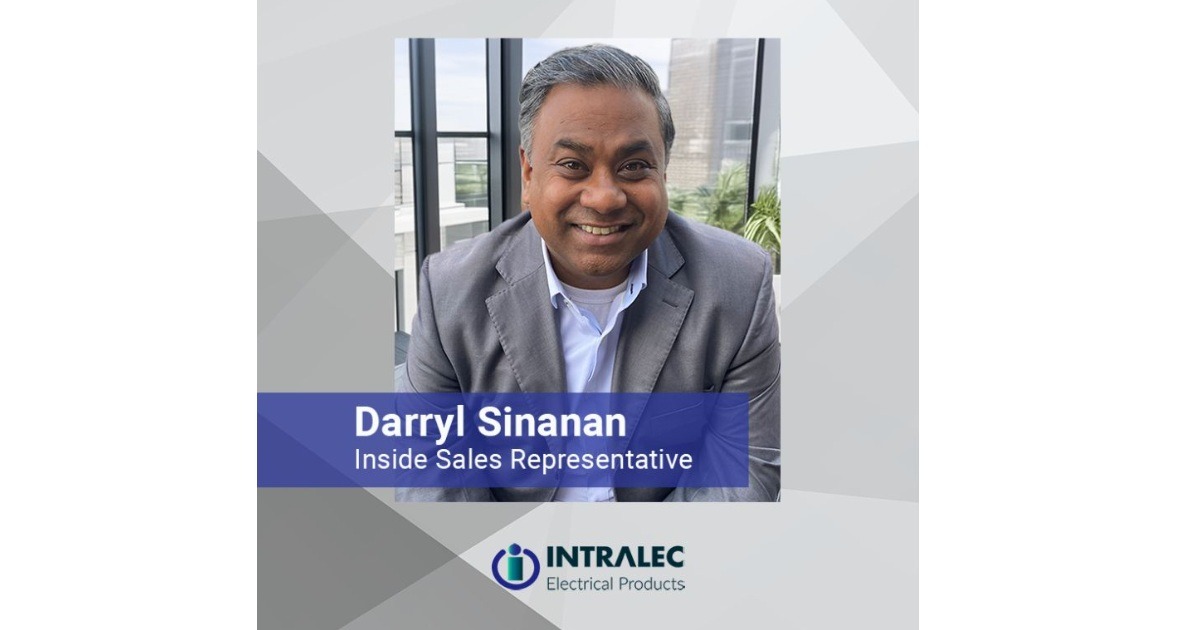Intralec Electrical Products Announces Darryl Sinanan as New Inside Sales Representative