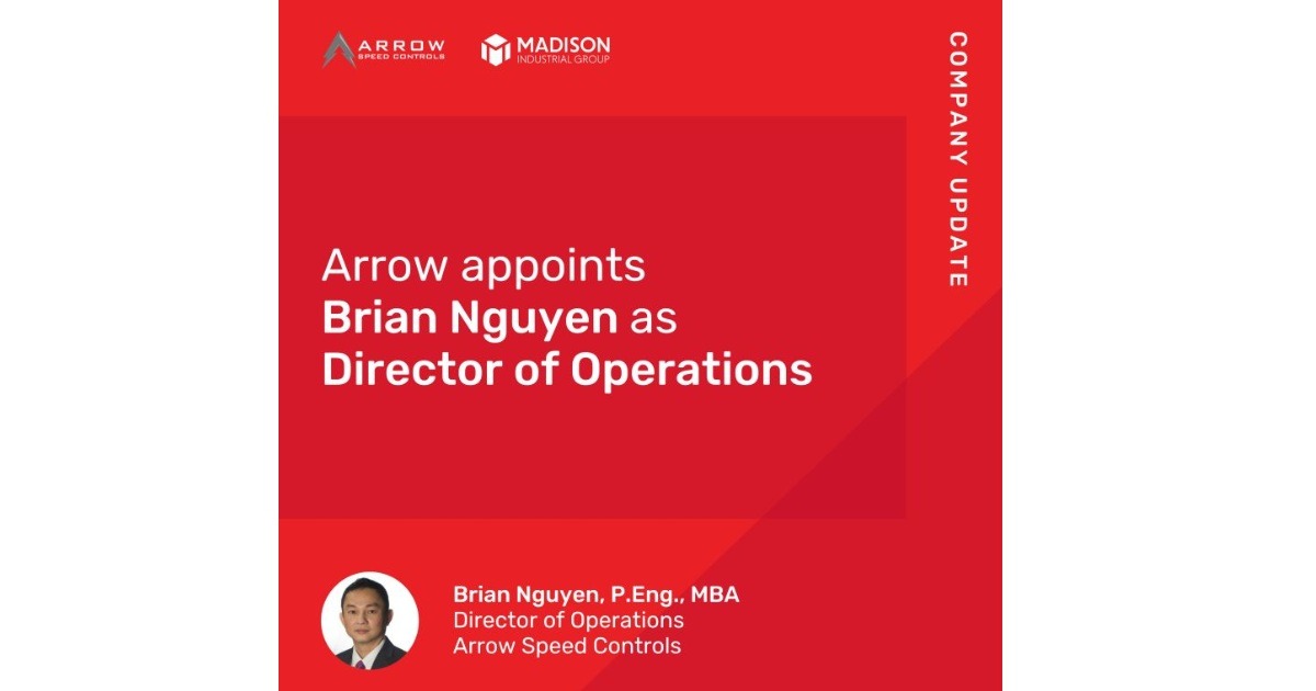 Arrow Speed Controls Announces Brian Nguyen as New Director of Operations