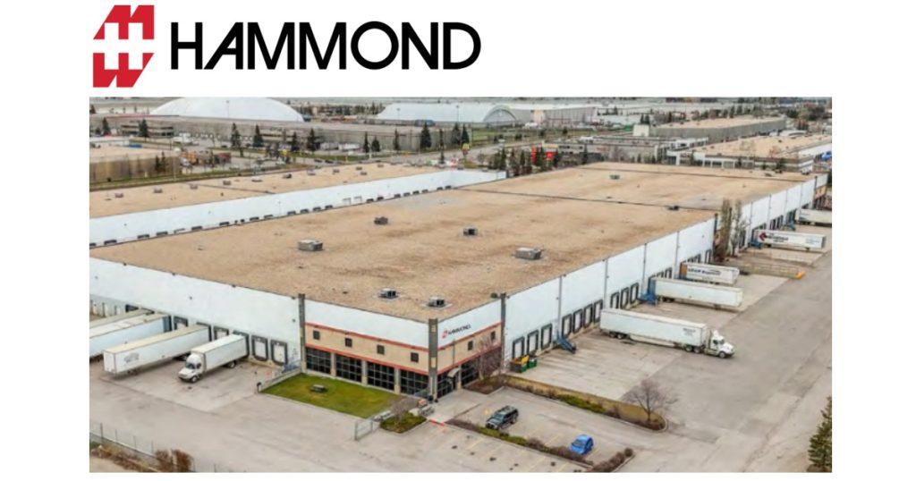 April 15, 2026 - Hammond Manufacturing Expands Western Canada Presence with New Calgary Distribution Centre