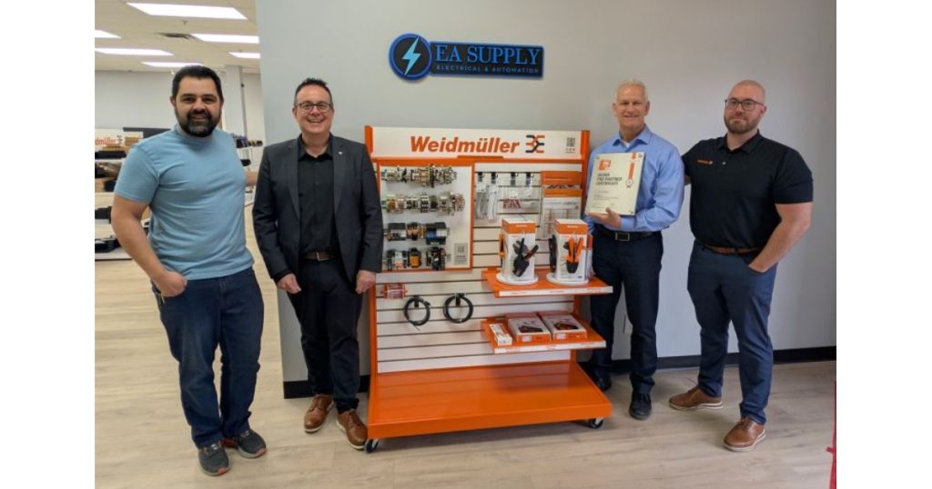 April 15, 2026 - Weidmüller Canada Announces EA Supply Inc. Has Joined Their PRO Partner Network