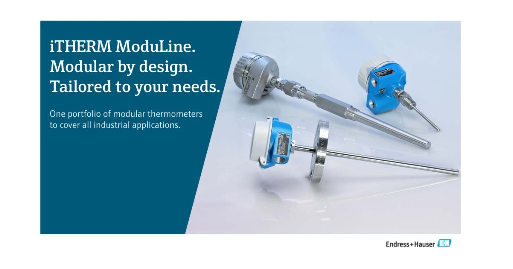 April 16, 2026 - Endress+Hauser iTHERM Moduline Industrial Thermometers for Simplicity, Safety & Performance