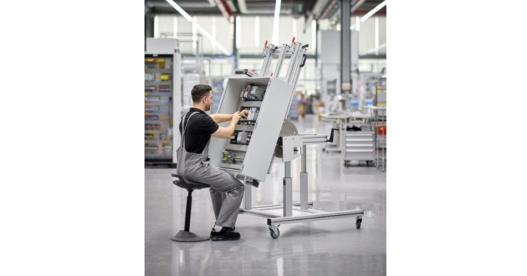 April 21, 2026 - Phoenix Contact Ergonomics & Productivity Combined in a New Mounting Bench BS-WS MOUNTING TROLLEY