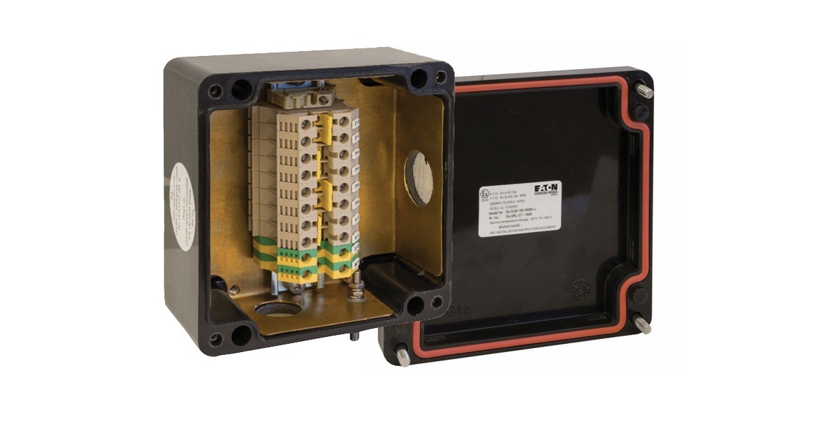Eaton: Crouse-Hinds Series CEAG GboX IEC Ex e Explosion Protected Non-Metallic Terminal Enclosures