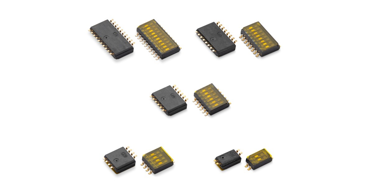 Littelfuse/C&K Introduces TDB Series Ultra-Miniature Half-Pitch Surface-Mount DIP Switches
