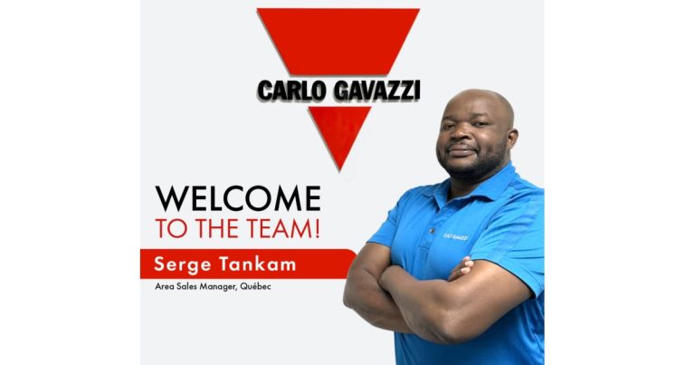 Carlo Gavazzi Canada Announces Serge Tankam as New Regional Sales Manager – Quebec