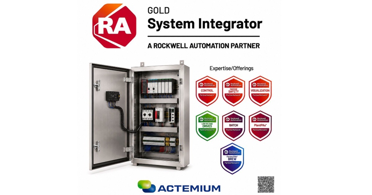 What Does Being a Gold Level Rockwell System Integrator Mean for Actemium Canada Clients?