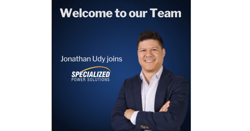 May 28, 2026 - Specialized Power Solutions Welcomes Jonathan Udy as New Sales Manager