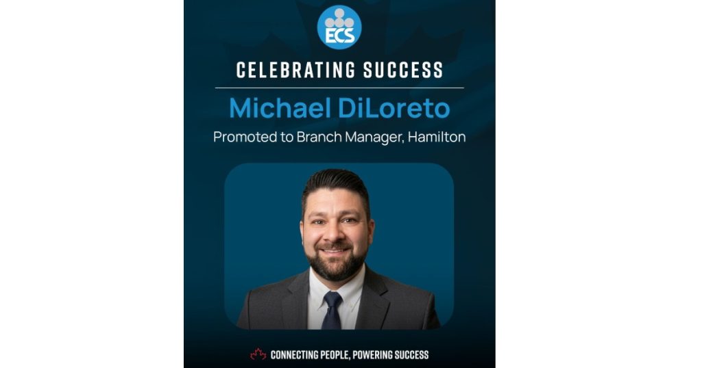 May 5, 2026 - ECS Electrical Cable Supply Announces Michael DiLoreto as New Hamilton Branch Manager