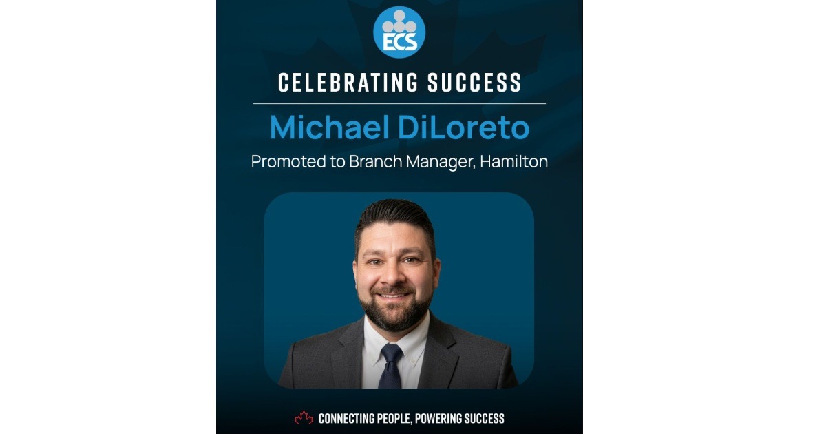 ECS Electrical Cable Supply Announces Michael DiLoreto as New Hamilton Branch Manager