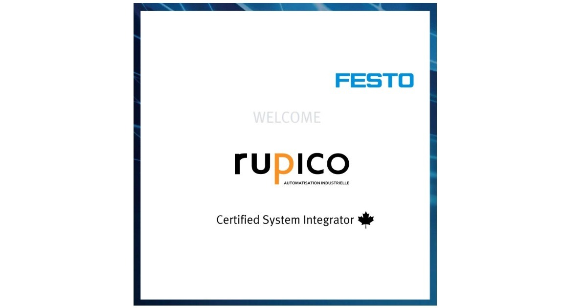 Festo Canada Announces Rupico Has Joined the Festo Certified System Integrator Program