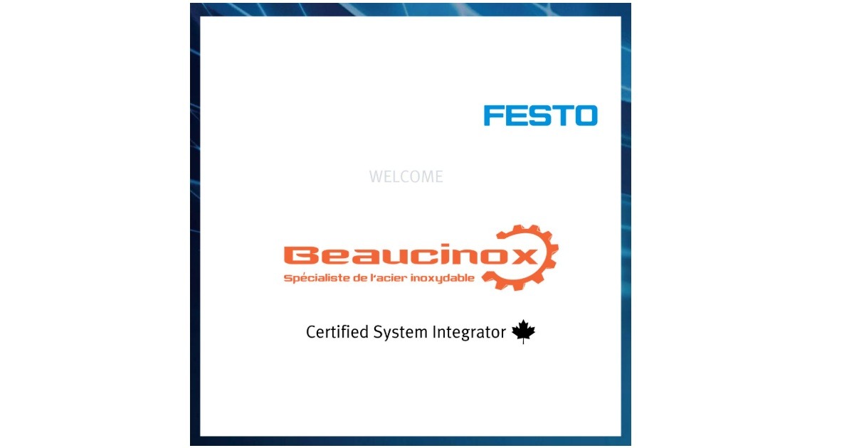 Festo Canada Announces Beaucinox as a New Member of the Festo Certified System Integrator Program