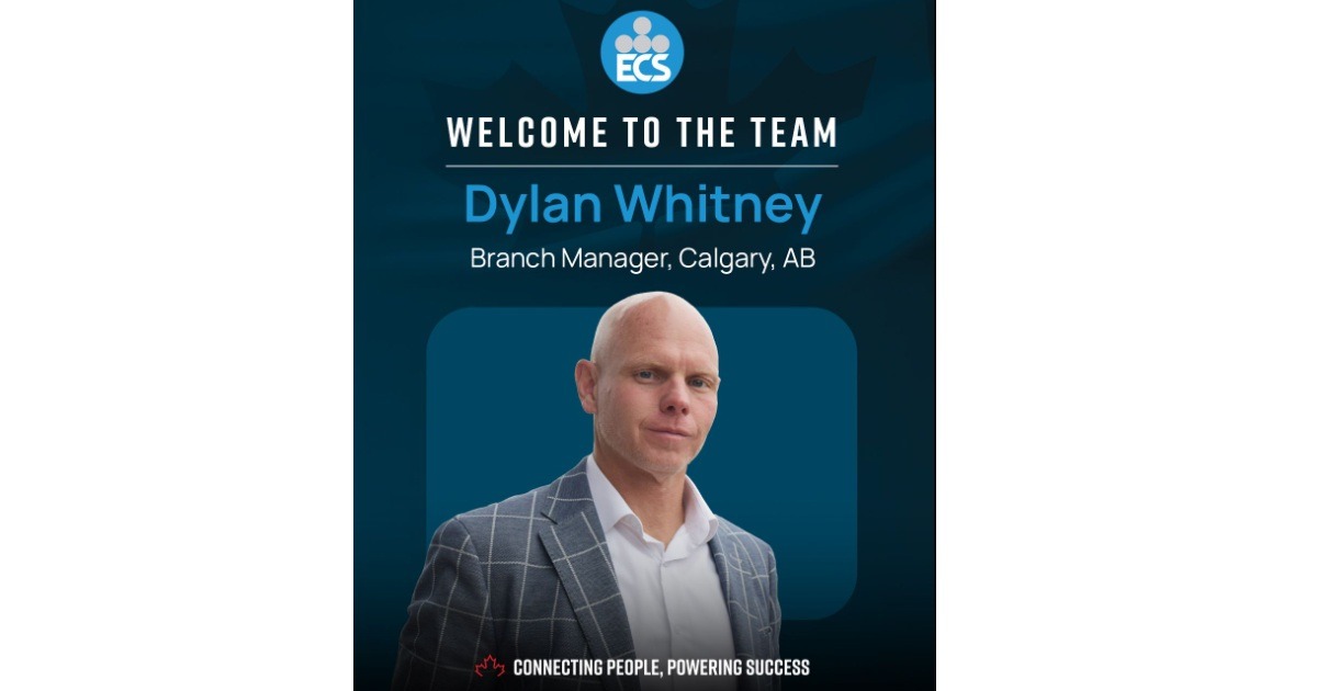 ECS Electrical Cable Supply Announces Dylan Whitney as Their New Calgary Branch Manager