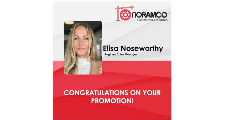 July 16, 2026 - Noramco Announces Appointment of Elisa Noseworthy as their New Commercial & Industrial Regional Sales Manager for Northern & Eastern Ontario