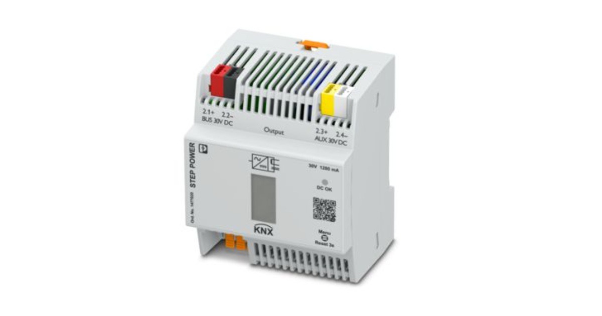 Phoenix Contact: KNX Bus Power Supplies – Transparent & Secure KNX Communication up to 1,900 mA