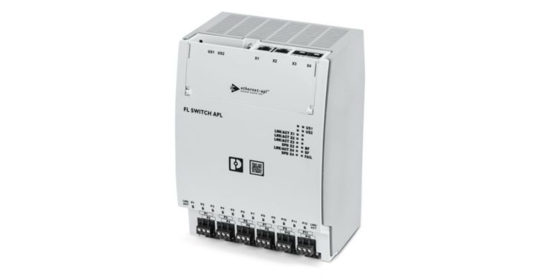 July 31, 2026 - Phoenix Contact New Version of the Ethernet-APL Switch with Twelve Ports - Compact Design, Worldwide Approvals