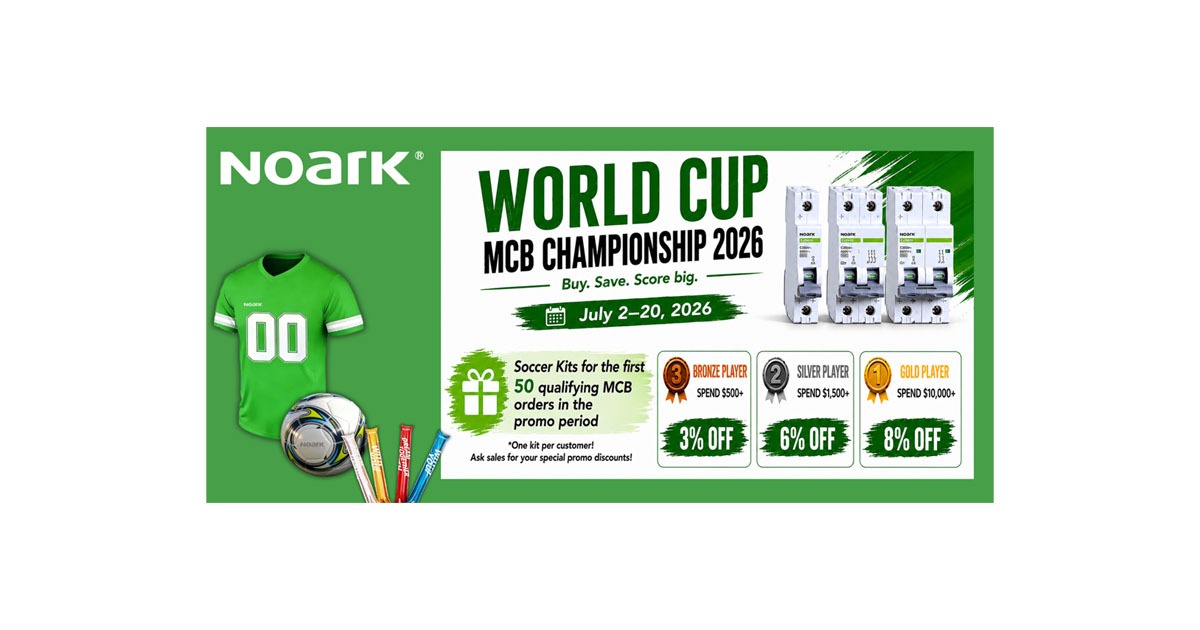 NOARK Electric Launches “World Cup MCB Championship 2026” Summer Promotion
