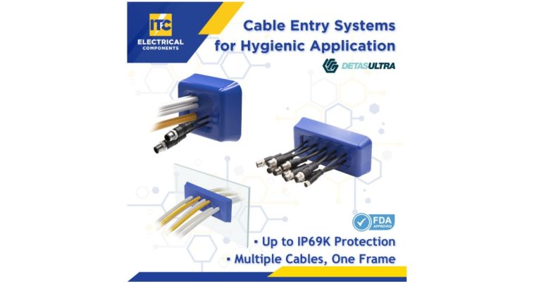 August 11, 2026 - ITC DetasUltra Hygienic Cable Entry Solutions for Food & Pharmaceutical Applications