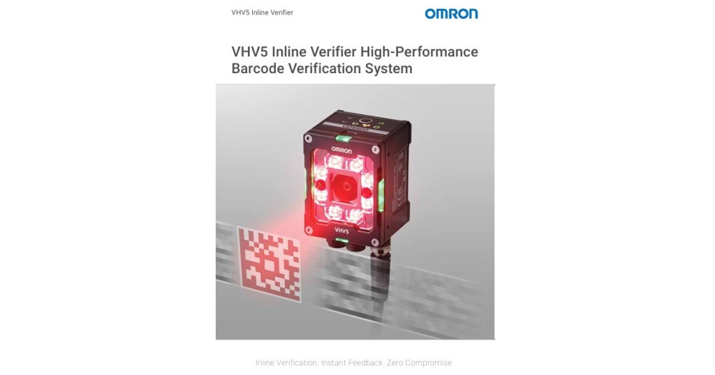 August 17, 2026 - OMRON Introduces VHV5-SRV Barcode Verification System for 100% Inline Inspection