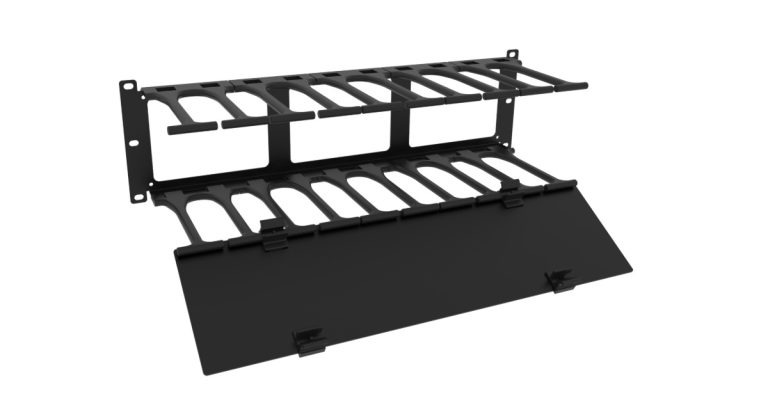 August 18, 2026 - Hammond Horizontal Finger Cable Manager with Cover - RB-HFM Series