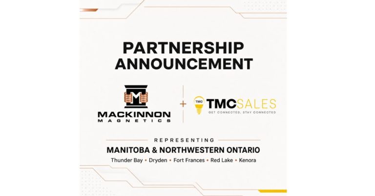 August 28, 2026 - Mackinnon Magnetics Announces New Partnership with TMC Sales Inc