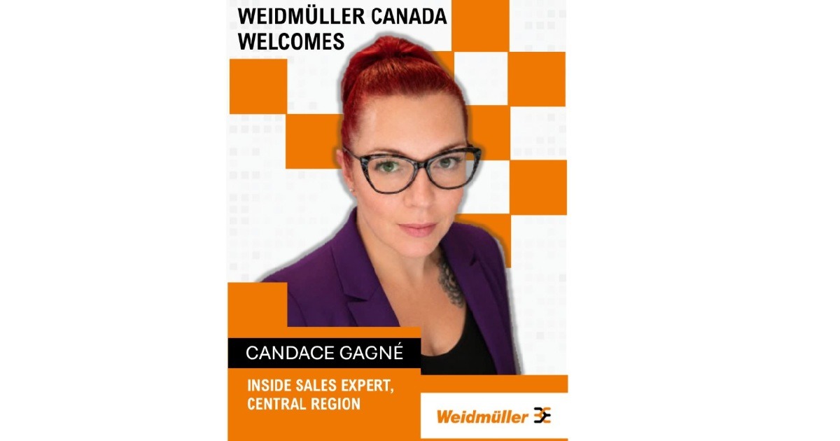 Weidmüller Canada Announces Candace Gagné as Their New Inside Sales Expert for the Central Region