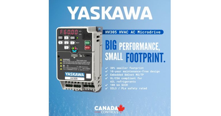 Sept 14, 2026 - Canada Controls Yaskawa HV305 Drive - Big Performance in a Smaller Footprint