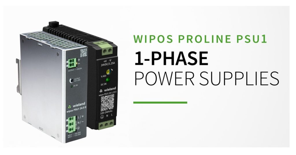 Sept 15, 2026 - Wieland Electric Launches New WIPOS PRO LINE PSU1 One-Phase Power Supply Series