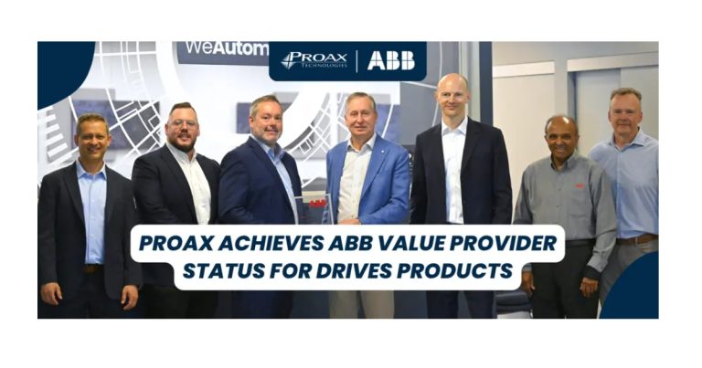 Sept 24, 2026 - Proax Achieves ABB Value Provider Status for Drives Products